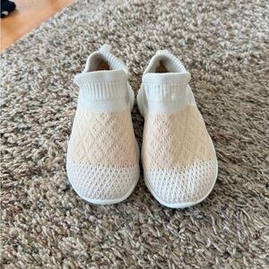 Skip on tennis shoes for toddler